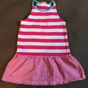 Gymboree 2T Dress Tank Pink Striped, Like New